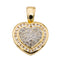 Pendentif Pendentif Coeur Or jaune Diamant 58 Facettes 2673348CN