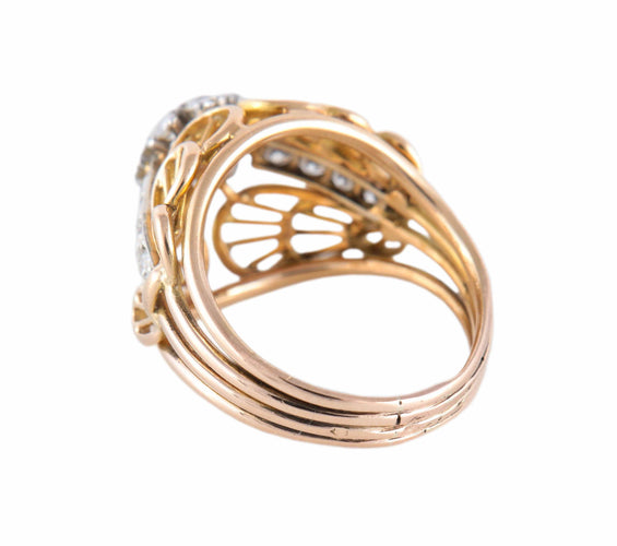 Bague BAGUE "IMPERIALE" OR & DIAMANTS 58 Facettes BO/220091 NSS