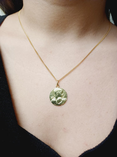 Pendentif Médaille en or Saint Jean-Baptiste 58 Facettes