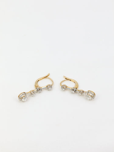 Boucles d'oreilles Dormeuses diamants 58 Facettes 652