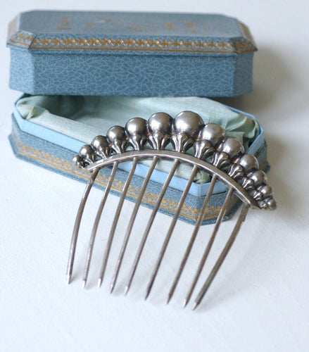 Accessoire Peigne à cheveux ancien, diadème en argent 58 Facettes