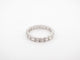 Bague 55 bague alliance t55 en or blanc 18k pavage complet 18 diamants 1.7ct 58 Facettes 252656