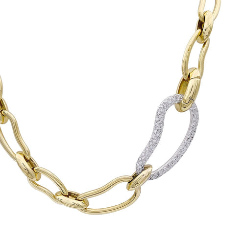 Collier Collier Pomellato, "Paisley", or jaune, diamants. 58 Facettes 33055