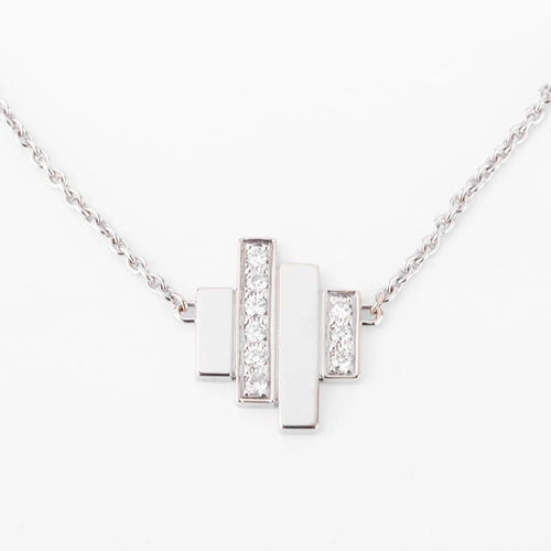 Collier Collier or gris et diamants de la maison Dinh Van 58 Facettes