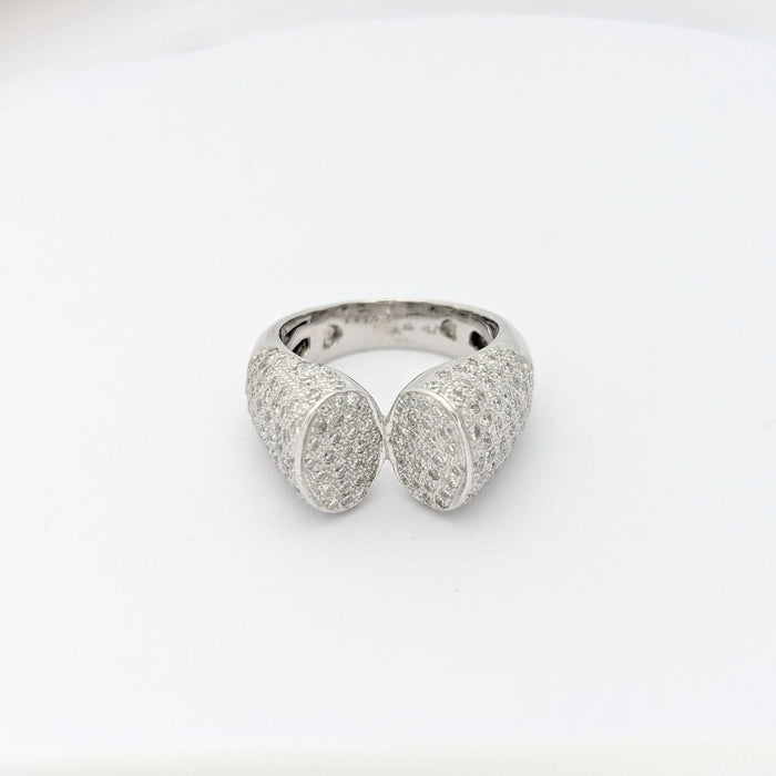 Bague 53 Bague Or blanc Diamants 58 Facettes 28797