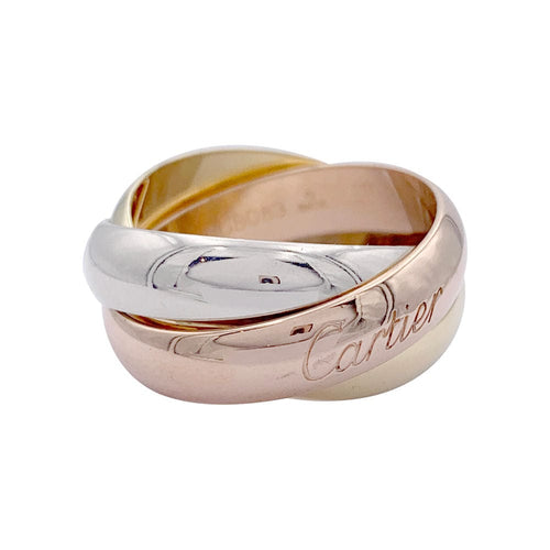 Bague 52 Bague Cartier "Trinity" 3 ors, grand modèle. 58 Facettes 32825