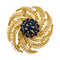 Broche Broche Cartier en or jaune et saphirs. 58 Facettes 31341