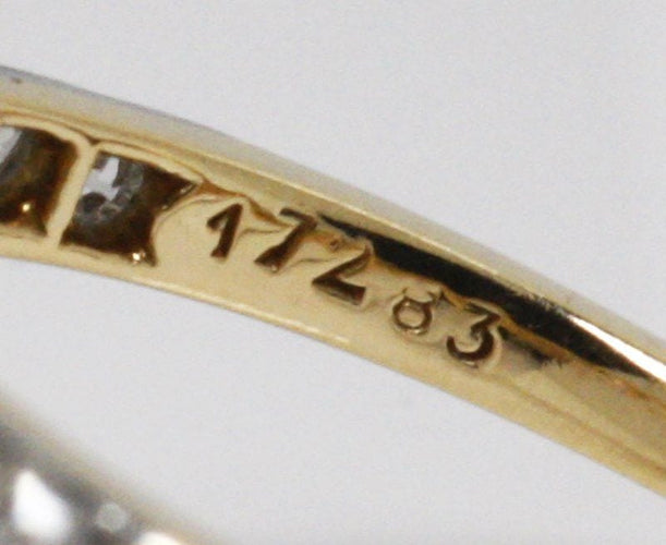 Bague 55 Bague marquise Belle Epoque, diamant, saphirs et perle fine 58 Facettes