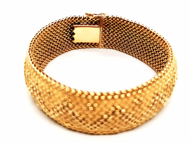 Bracelet Bracelet Maille polonaise Or jaune 58 Facettes 1232194CN