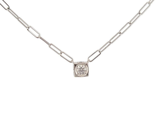 Collier collier DINH VAN le cube diamant grand modele 58 Facettes 254939
