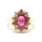 Bague Bague saphir rose, saphirs, diamants 58 Facettes