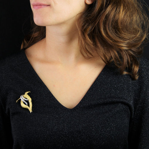 Broche Broche vintage en or amati et diamants 58 Facettes 22-421