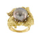 Bague 55 Bague perle de Tahiti et diamants 58 Facettes 34228