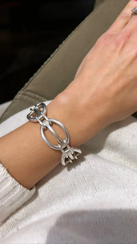 Bracelet Hermès bracelet en argent de la maison 58 Facettes