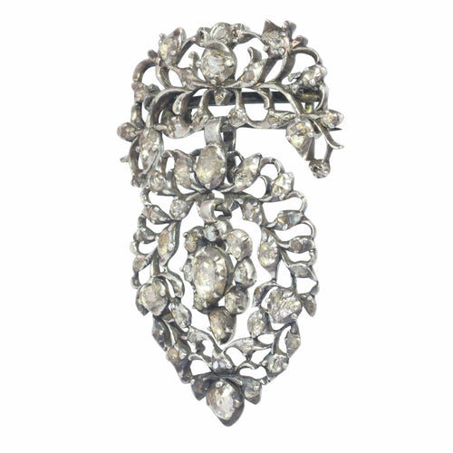 Broche Broche coeur flamand Diamants 18ème siècle 58 Facettes 23124-0015