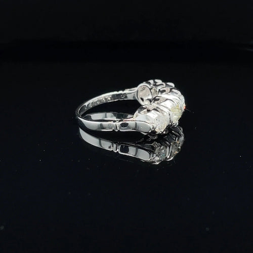 Bague 55 Bague Art Déco Or Diamant "Five-Stone" 58 Facettes