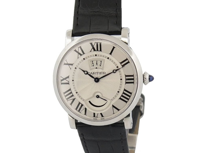 Montre montre rotonde de CARTIER 40mm croco mecanique fullset 58 Facettes 256928