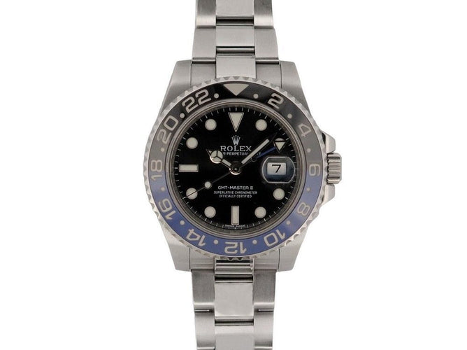 Montre montre ROLEX batman gmt-master ii oyster perpetual automatique 40 mm 58 Facettes 256322