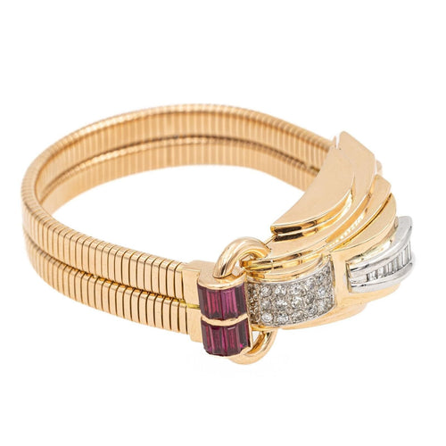 Bracelet Bracelet Tank Or rose Diamant 58 Facettes 1649334CN