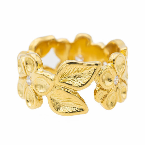 Bague 50 Bague Fleur Or jaune Diamant 58 Facettes 2675052CN