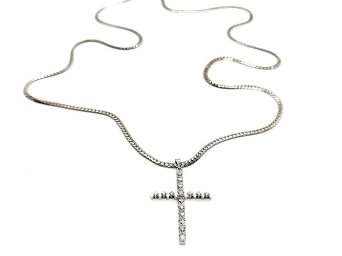 Collier Collier Or blanc Diamant 58 Facettes 1752355CN