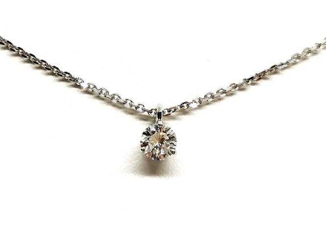 Collier Collier Chaîne + pendentif Or blanc Diamant 58 Facettes 1423255CD
