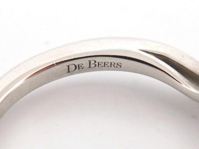Bague 53 bague DE BEERS solitaire caress platine diamants 0.44ct 58 Facettes 255724
