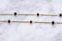Collier Collier vintage or et perles de grenat 58 Facettes