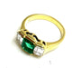 Bague 55 Fashionist Emerald and diamonds ring 58 Facettes