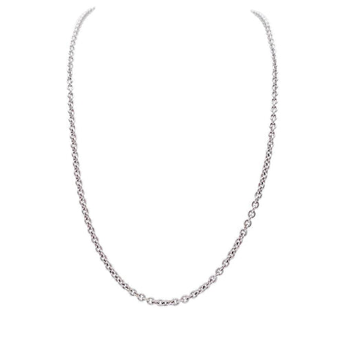 Collier Chaine Bulgari, or blanc. 58 Facettes 32818D