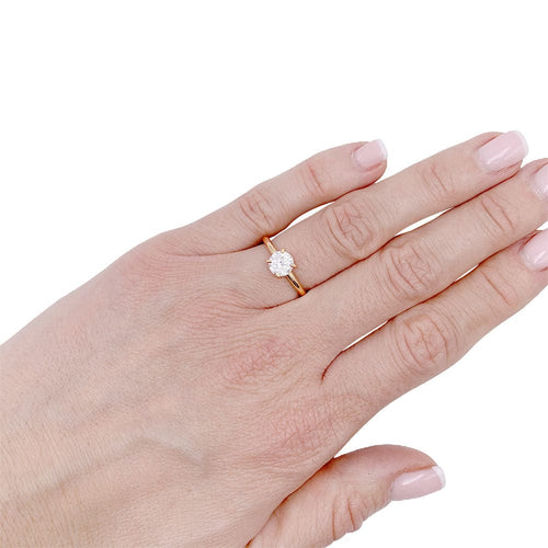 Bague 50 Solitaire Cartier, 1895, or jaune, diamant. 58 Facettes 32473