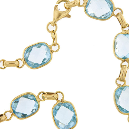 Collier Collier ras du cou avec topaze 58 Facettes 35053