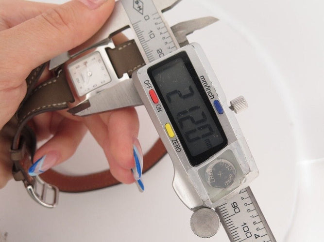 Montre montre HERMES heure h mm double hh1.210 30 mm tour quartz acier 58 Facettes 252960