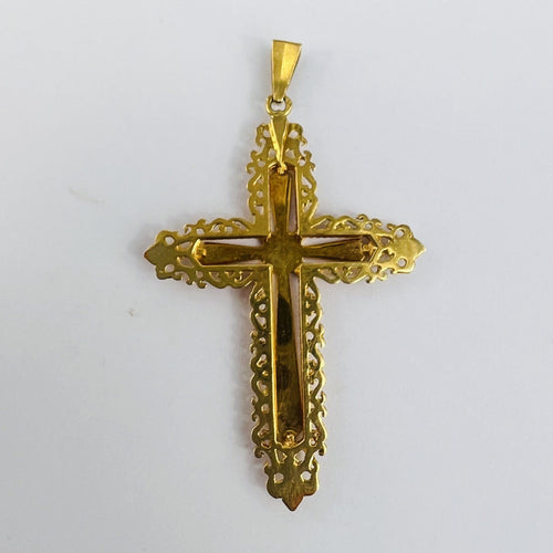 Pendentif Pendentif Croix en Or jaune 58 Facettes 20400000634