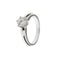 Bague 54 Bague solitaire Or blanc Diamant 58 Facettes 4114