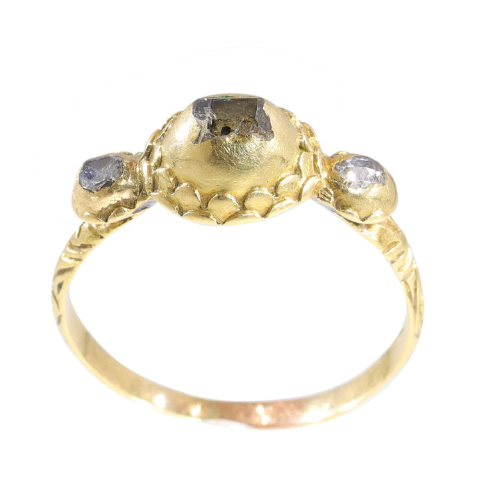 Bague 55 Élégance Renaissance exclusive : une bague en diamant vieille de 500 ans 58 Facettes 23331-0242