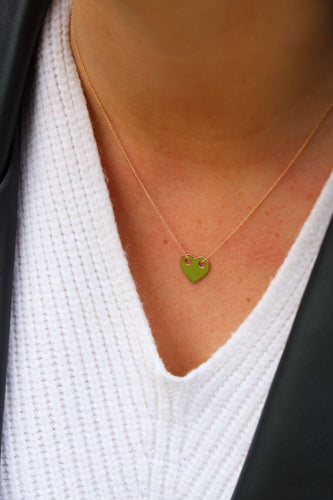 Collier Ginette NY Collier Mini Heart on Chain Or rose 58 Facettes 2203300CN