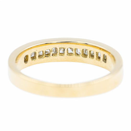 Bague 54 bague Demi alliance Or jaune Diamant 58 Facettes 2277582CN