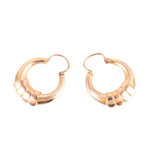 Boucles d'oreilles Boucles d'oreilles créoles Or rose 58 Facettes
