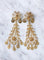 Boucles d'oreilles gouttes pendantes orientales en or jaune filigrané, vintage 58 Facettes