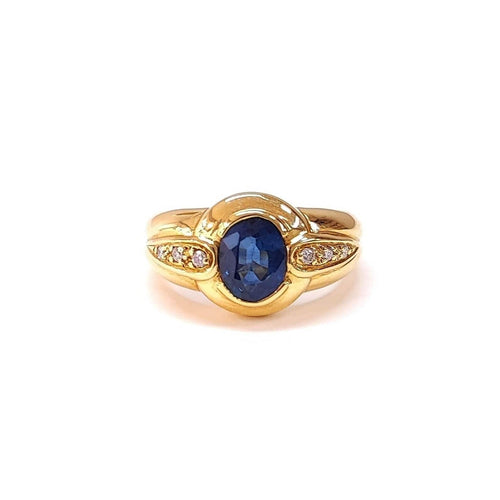 Bague 55 Bague jonc saphir 1.42ct 58 Facettes BAG.GG26.SAP.JON