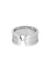 Bague 57 Bague CARTIER Double C Grand Modèle en Or Blanc 750/1000 58 Facettes 62282-58267