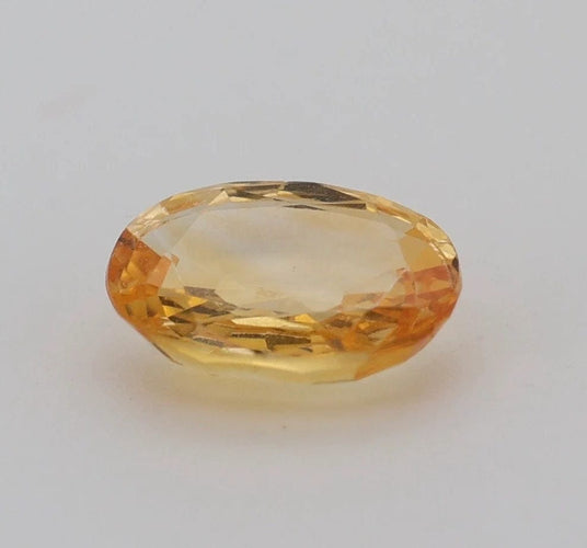 Gemstone Saphir jaune non chauffé non traité 0.94cts 58 Facettes 157
