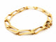 Bracelet Caplain Saint André Bracelet Maille gourmette Or jaune Saphir 58 Facettes 1552084CN