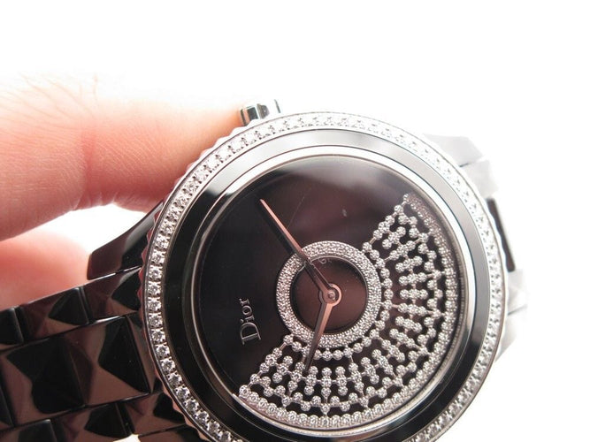 Montre montre dior viii grand bal resille diamants auto 58 Facettes 257921