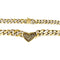 Collier Collier maille gourmette, coeur pavé diamants. 58 Facettes 30973