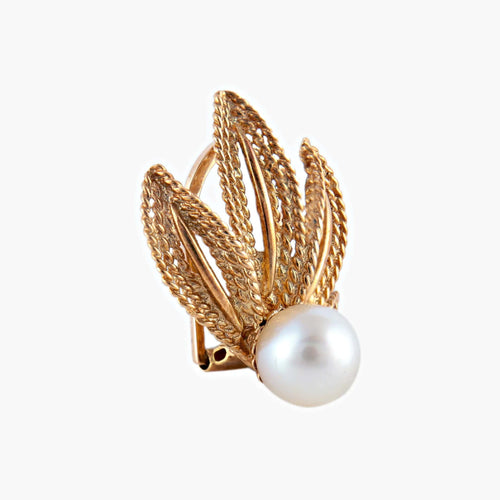 Boucles d'oreilles Or Jaune BOUCLES D’OREILLES « VELVET » OR & PERLE 58 Facettes BO/220049