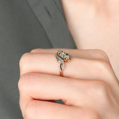 Bague 52 / Or Jaune / Diamants BAGUE "YOU" OR & DIAMANTS 58 Facettes BO/220063