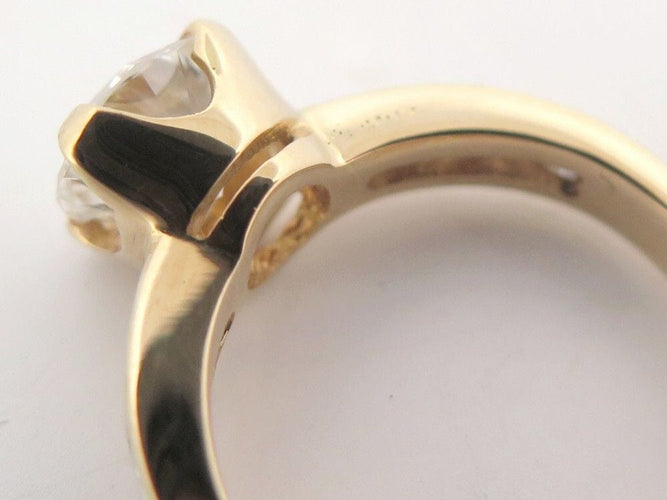 Bague 51 bague or jaune 18k sertie diamant solitaire 1.92ct 58 Facettes 254434