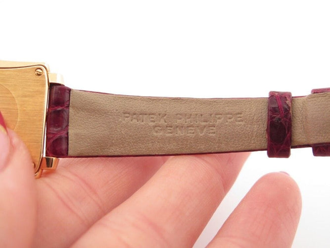 Montre vintage montre PATEK PHILIPPE gondolo twenty 4 29 mm quartz or 18k 58 Facettes 256440